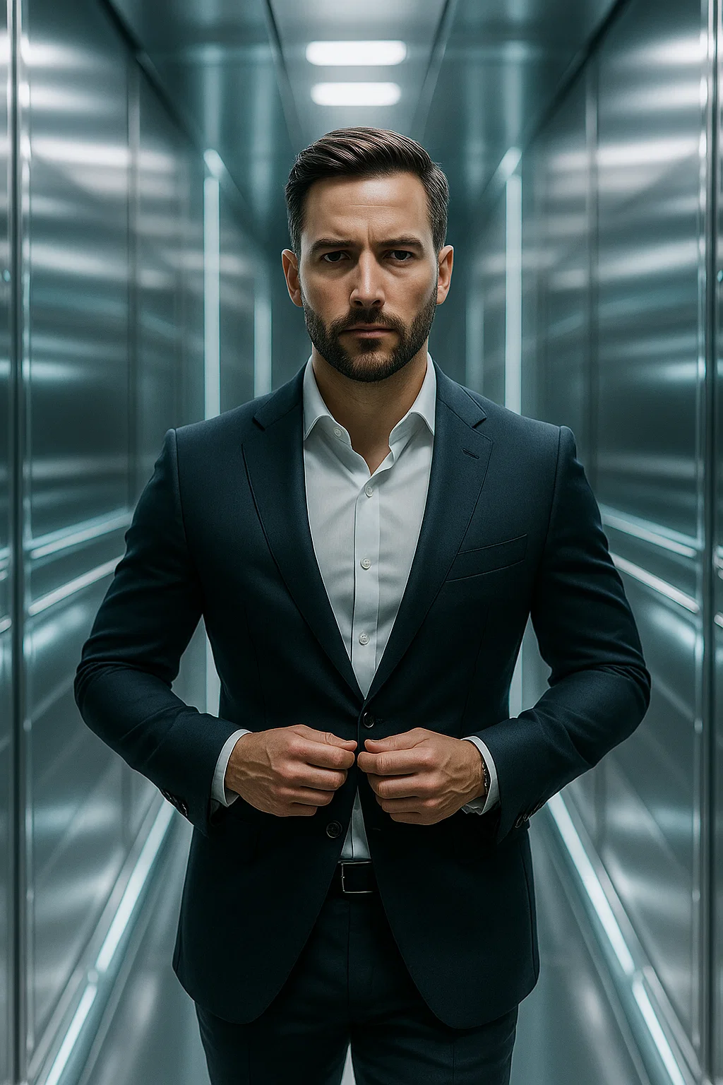 Professional walking man